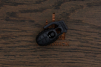 Фиксатор для шнура "Grenade" 17×32мм (черный)