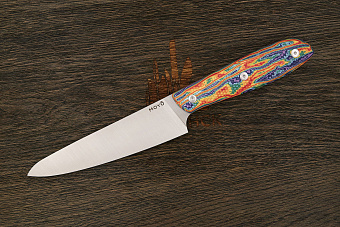 Нож кухонный MOYO Премьер универсальный 150мм, сталь AR-RPM9, рукоять crazyfiber Т1