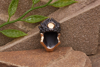 Бусина для темляка Хищник (бронза) от мастерской Братьев Пешковых