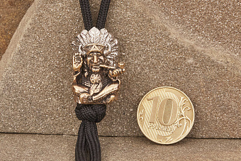 Бусина на темляк Сидящий Бык (биметалл) от мастерской Крымская бронза