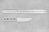 Клинок для ножа, модель "Мини-I" из стали AR-RPM9 61-62HRС - фото №2