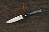 Нож туристический Beaver knife GranTourismo, клинок 105мм, сталь Х12МФ, рукоять микарта чёрная-З - фото №1