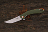 Нож складной CJRB Gobi, клинок 88мм, сталь AR-RPM9, рукоять G10 оливковый - фото №1