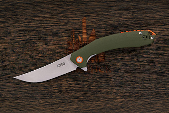 Нож складной CJRB Gobi, клинок 88мм, сталь AR-RPM9, рукоять G10 оливковый
