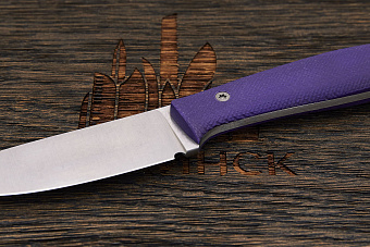 Нож EDC UralEDC ТузЪ, клинок 80мм, сталь 65Х13, рукоять G10 фиолетовый