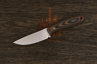 Нож EDC UralEDC ТузЪ, клинок 80мм, сталь 65Х13, рукоять G10 чёрно-оранжевый