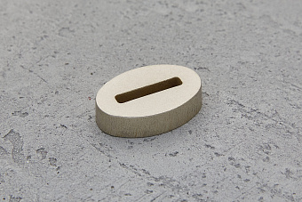 Больстер из нейзильбера 8мм, 33x22мм