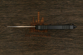 Автоматический складной нож Dr. Tech Blitz, сталь D2, рукоять алюминий черный