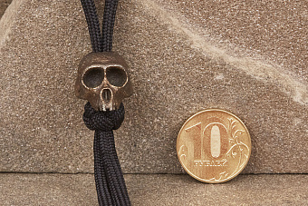 Бусина на темляк «Череп» Т6