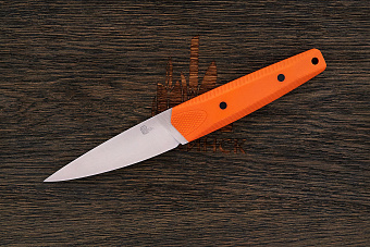 Разделочный нож Owl knife Tyto-F, сталь M390, рукоять G10 оранжевый