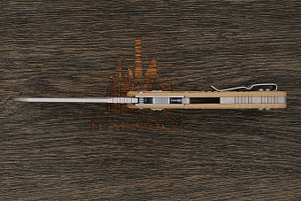 Складной нож Microtech MSI, сталь M390, рукоять G10 бронзовый