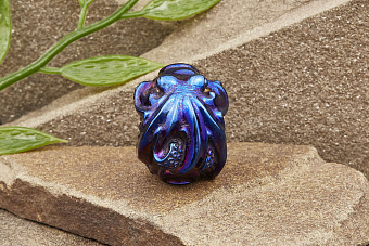 Бусина на темляк «Осьминог» титан оксид