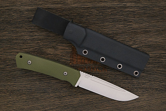 Разделочный нож Owl knife Barn-F, сталь N690, рукоять G10 оливковый