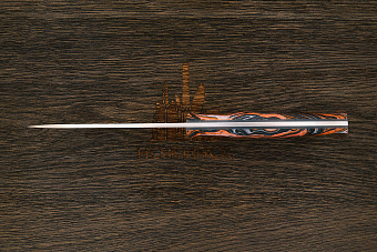 Разделочный нож Сергея Шадрина, сталь N690, рукоять микарта