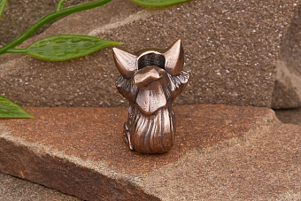 Бусина на темляк Хитрый Лис от мастерской Крымская бронза