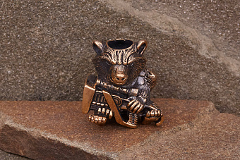 Бусина на темляк XL «Енот Ракета»