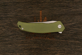 Складной нож Shirogorov knives Quantium Ursus, сталь Cromax PM, рукоять G10 оливковый