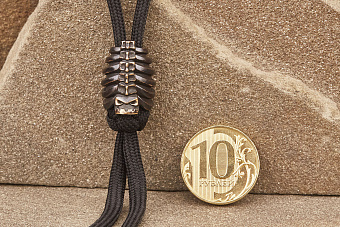 Бусина для темляка Рёбра мини (бронза) от мастерской Братьев Пешковых