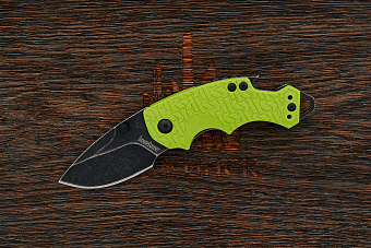 Складной нож Kershaw Shuffle, сталь 8Cr13MoV, рукоять термопластик зеленый