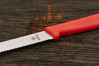 Нож кухонный Böker Sandwich Knife, нержавеющая сталь, рукоять пластик красный