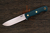 Нож туристический Южный крест Кедр-L, клинок 130мм, сталь N690Co, рукоять текстолит изумруд - фото №1