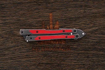 Нож балисонг Mr.Blade MadCapсталь 8Cr14, рукоять сталь/G10 черный