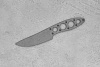 Заготовка для ножа, сталь AUS10Co 3,6мм. Модель "Мини-I" с клинком 95мм, ТО 61-62HRC - фото №1