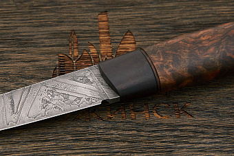 Разделочный нож Павла Никитина Скандинав, рукоять орех