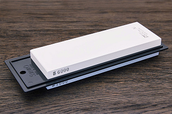 Водный точильный камень 183×63×32мм #6000/#1000 с подставкой