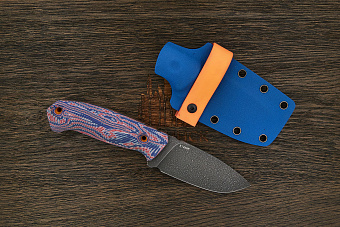 Нож туристический Lizard knives, клинок 92мм, сталь Х12МФ, рукоять Crazyfiber