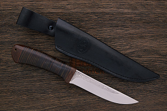 Нож туристический АиР Лиса, клинок 140мм, сталь 100Х13М, рукоять кожа
