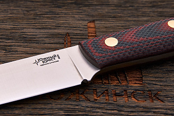 Нож туристический Южный крест ТКК, клинок 130мм, сталь N690Co, рукоять текстолит красно-черный