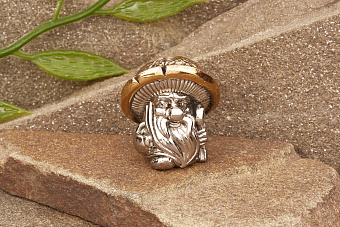 Бусина на темляк Дух леса (биметалл) от мастерской Крымская бронза