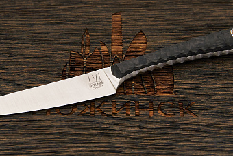 Нож EDC Владимира Толкачева, клинок 80мм, сталь QPM53, рукоять карбон черный