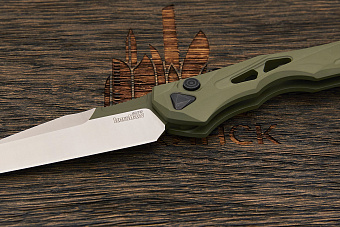 Автоматический складной нож Kershaw Launch 13, сталь CPM154, рукоять алюминий оливковый