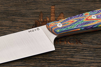 Нож кухонный MOYO Премьер сантоку 150мм, сталь AR-RPM9, рукоять crazyfiber Т1