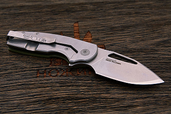 Складной нож SOG Stout FLK, сталь D2, рукоять G10/сталь