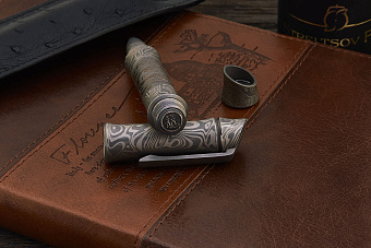 Авторская титановая ручка  Дмитрия Стрельцова «Хитори. Старый дракон»