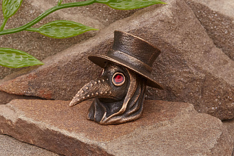 Бусина на темляк «Чумной доктор» Т1