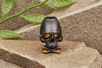 Бусина на темляк «Лаки Джентльмен» желтая бабочка