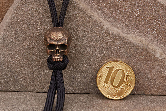 Бусина на темляк «Череп» Т3