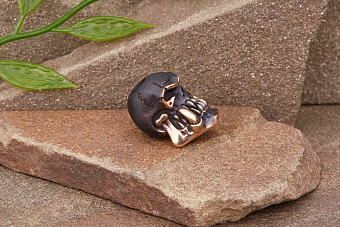 Бусина для темляка Череп орка (бронза) от мастерской Братьев Пешковых