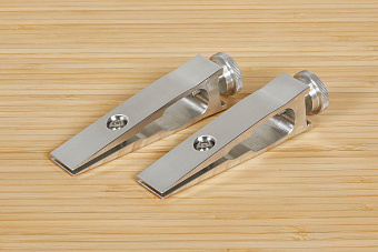 Зажим Kadet двойной цельно-фрезерованный филейный, комплект 2шт.