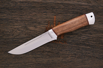 Нож туристический АиР Бекас, клинок 135мм, сталь 100Х13М, рукоять орех/алюминий