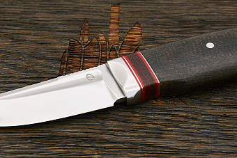 Нож туристический Геннадия Дедюхина Финочка, клинок 89мм, сталь N690, рукоять микарта