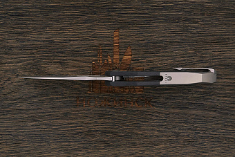 Складной нож We Knife Arrakis, сталь M390, рукоять карбон/титан черно-стальной