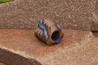 Титановая бусина на темляк «Радиатор» термо