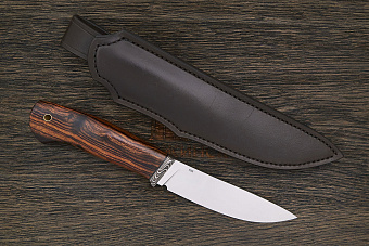 Нож разделочный Дмитрия Пудова КрейсерЪ, клинок 120мм, сталь M398, рукоять ironwood Т2