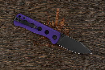 Нож складной QSP Canary Folder, клинок 72мм, сталь Sandvik 14C28N, рукоять G10 фиолетовый