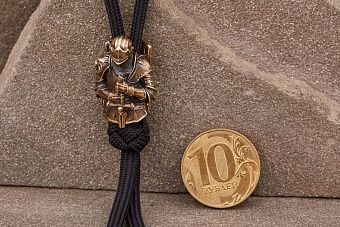 Бусина на темляк Рыцарь от мастерской Крымская бронза